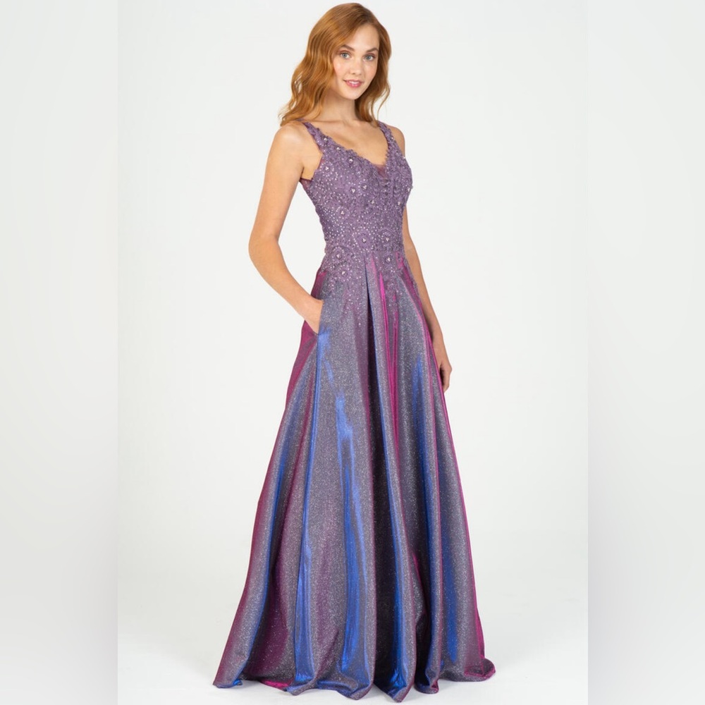 Eureka Los Angeles - Metallic Purple with Gems - 2XL - Never Worn